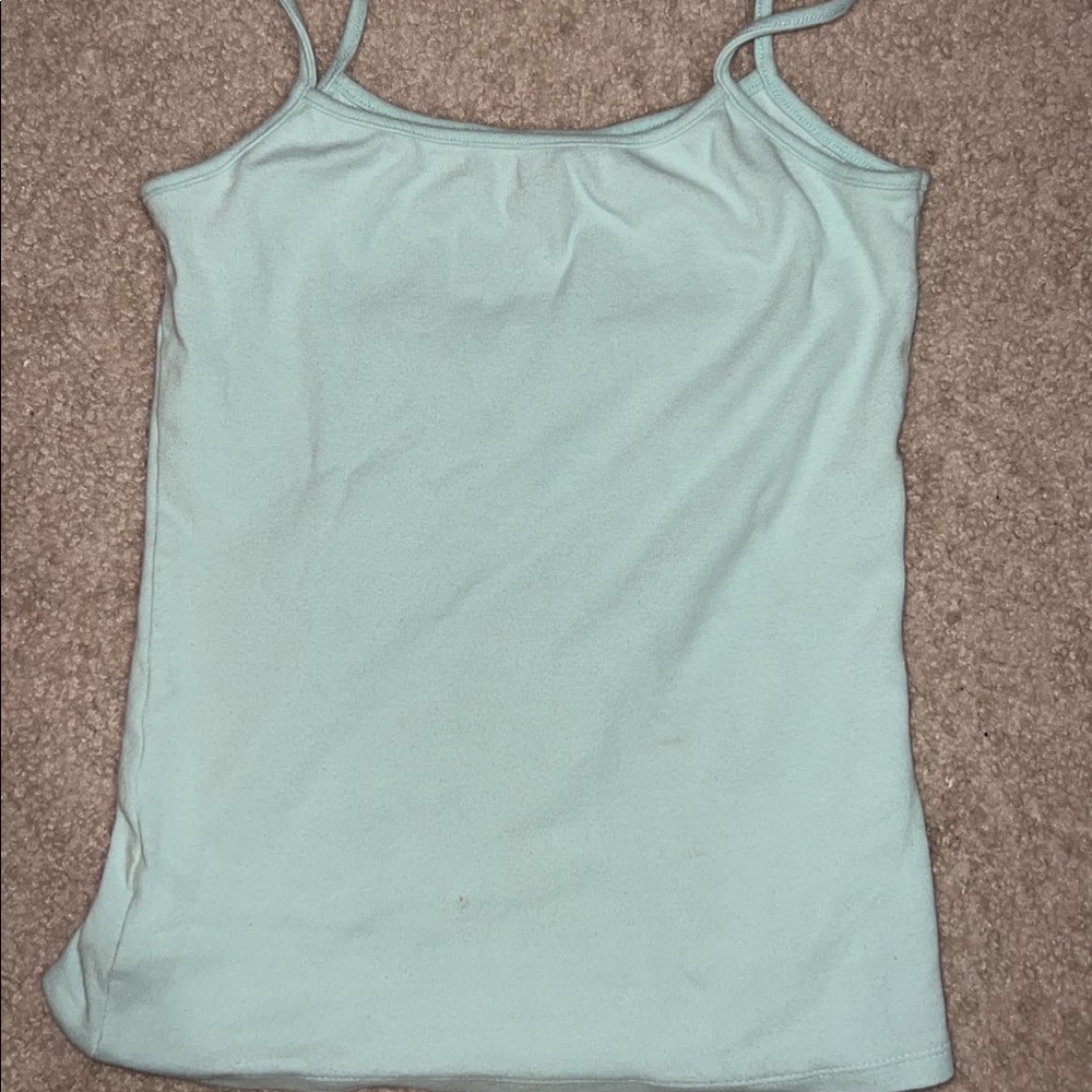 baby blue gef tank top